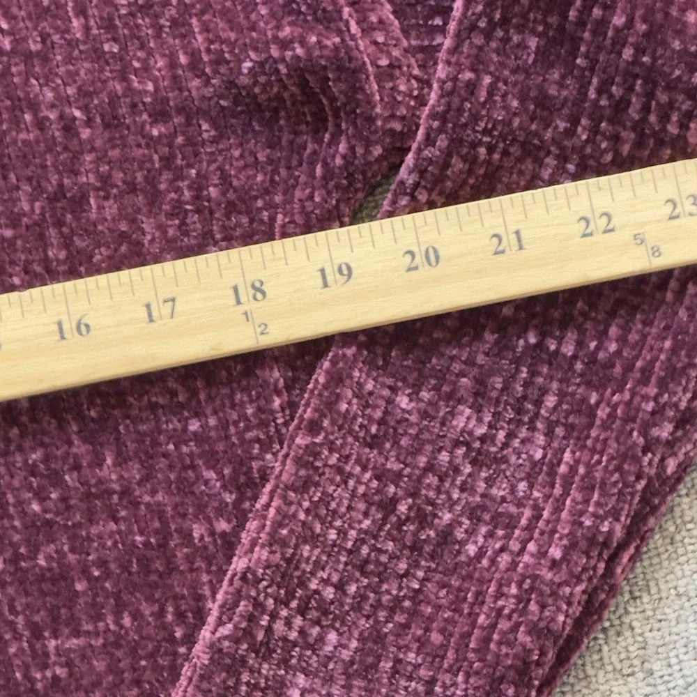 Michael Kors Burgundy Chenille Knit Cowl Neck Pullover Sweater Size XS Soft Cozy